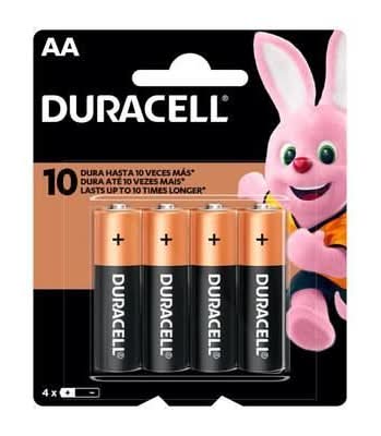 Pila Alcalina Duracell Aa Paquete 4 Unidades