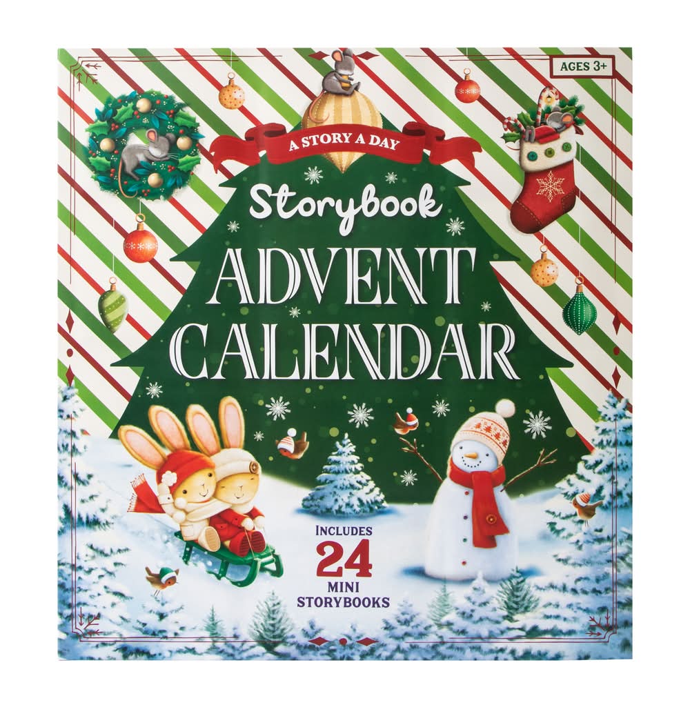 Storybook Countdown Advent Calendar Green Multi