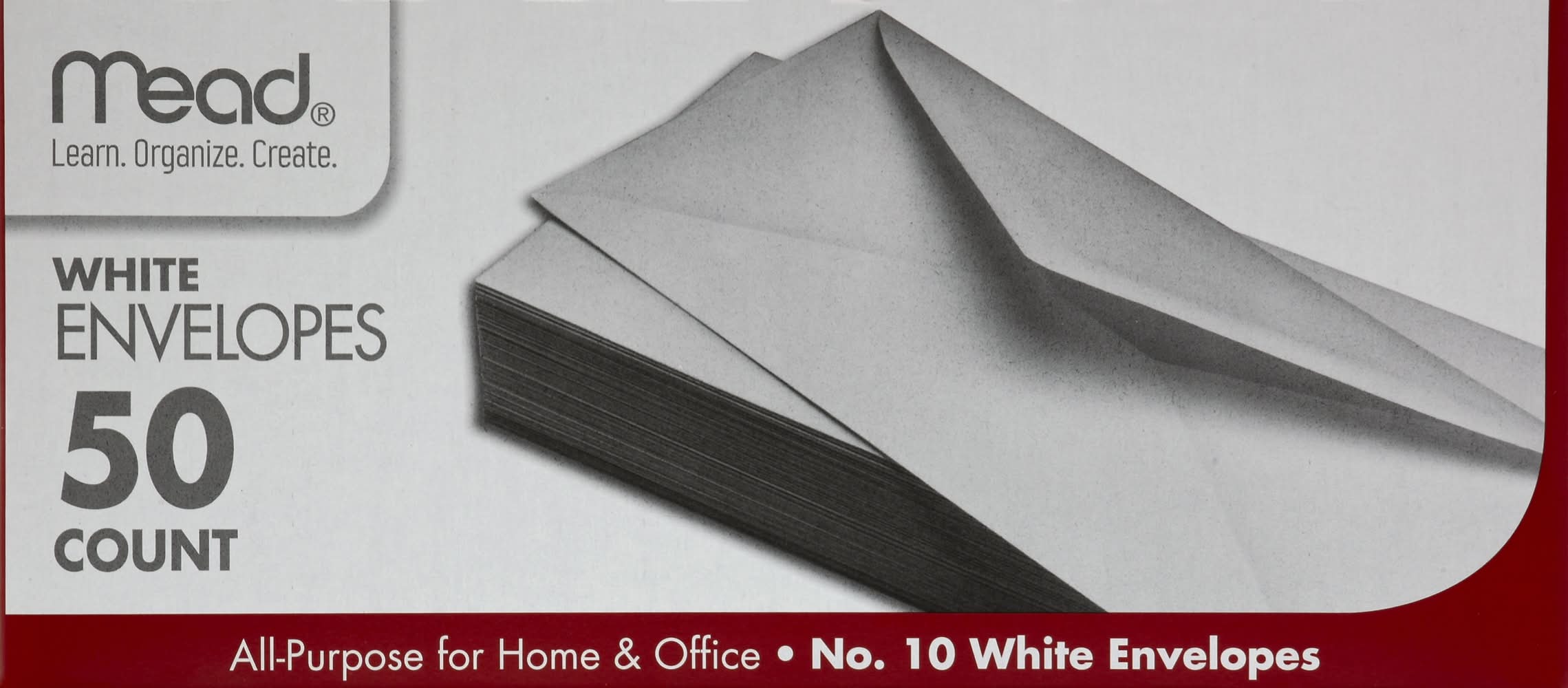 Mead No. 10 White Envelopes (50 ct)