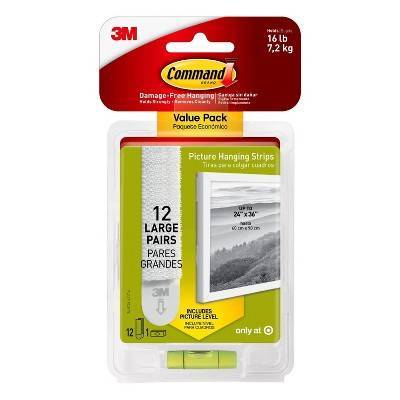 Command Picture Hanging Strips (large/white)(12 ct)