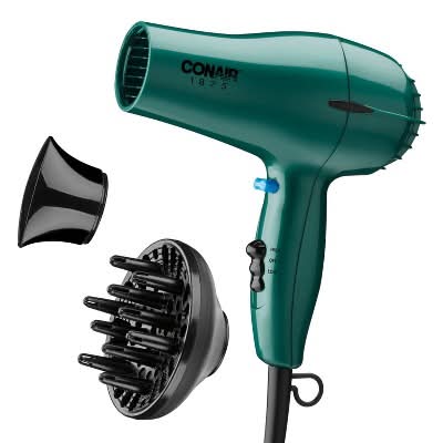 Conair Style & Shine Hair Dryer, Green