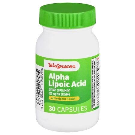 Walgreens Alpha Lipoic Acid 200 mg Capsules (30 ct)
