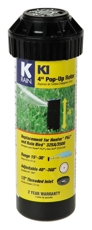 K-Rain 15-ft 30-ft Adjustable Spray 4-in Pop-up Rotor