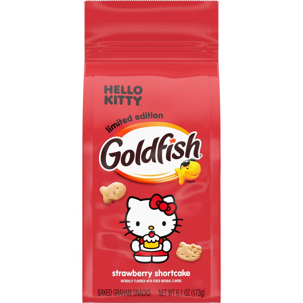 Goldfish Hello Kitty Grahams Crackers, Strawberry Shortcake (6.1 oz)