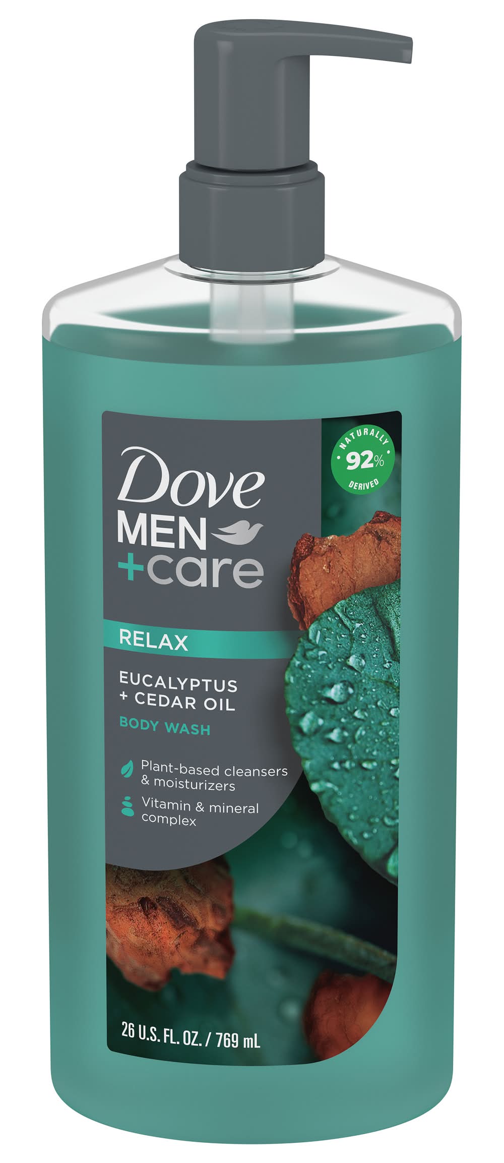Dove Men+Care Body Wash Eucalyptus + Cedar Oil (26 oz)