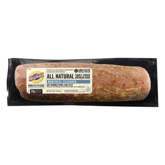 Hatfield All Natural Montreal Seasoned Pork Loin Filet (22 oz)