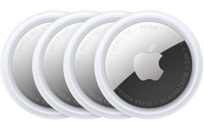 Apple Airtag Keychains, White (4 ct)