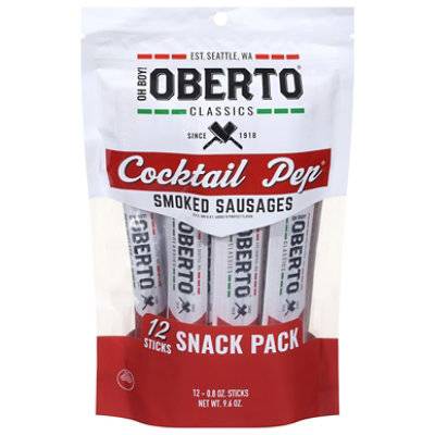 Oberto Cocktail Pepperoni - 12 Count