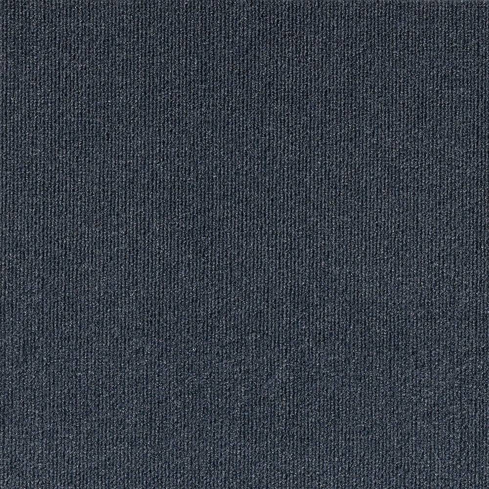 Style Selections Varna 18-in x 18-in Ocean Blue Peel and Stick Indoor or Outdoor Carpet Tile (22.5-sq ft) | 7PD4N5510PKL