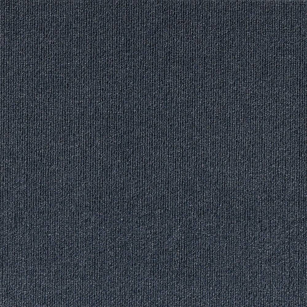 Style Selections Varna 18-in x 18-in Ocean Blue Blue Residential Peel and stick Indoor or outdoor Carpet Tile ( 22.5-sq ft ) | 7PD4N5510PKL