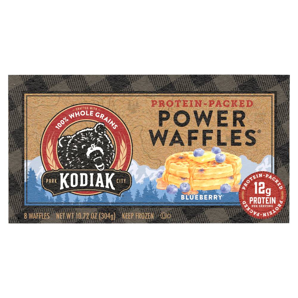 Kodiak Blueberry Protein-Packed Power Waffles (10.72 oz)