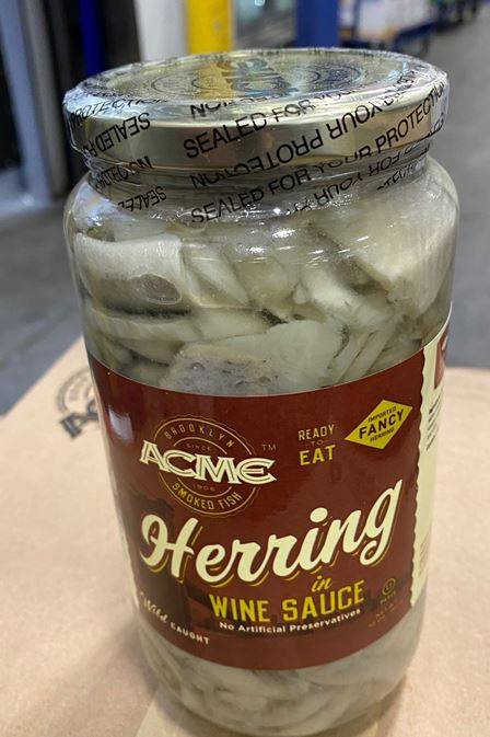 Acme Herring in Wine Sauce - 32 oz jar