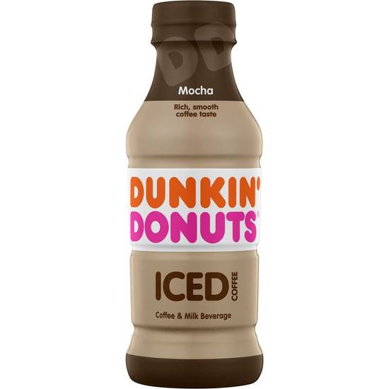 Dunkin' Donuts Mocha Iced Coffee Bottle, 13.7 fl oz