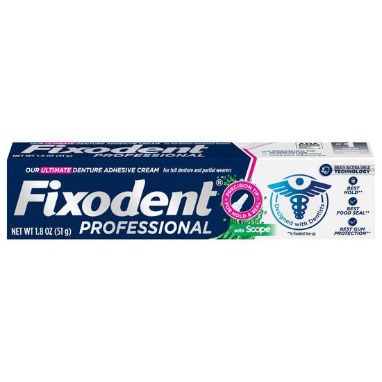 Fixodent Professional With Scope Ultimate Denture Adhesive Cream