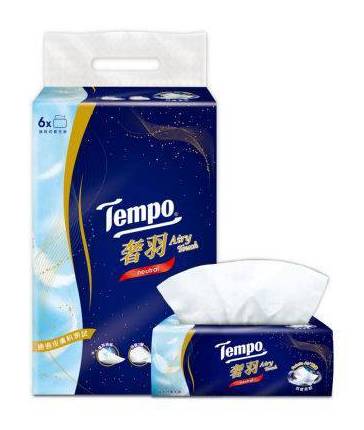 Tempo奢羽三層抽取衛生紙80×6-5711902