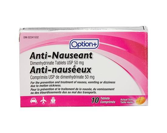 Option+ Anti Nausea Tab 10 Pk