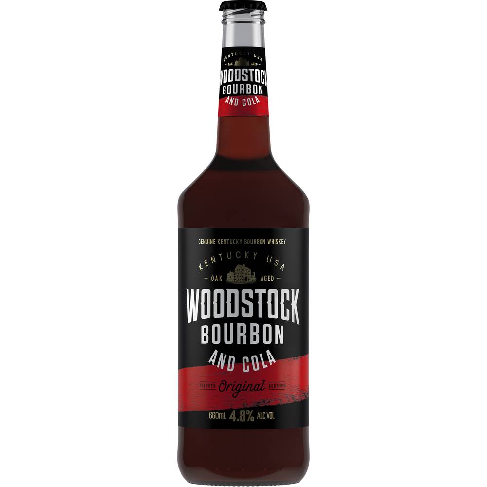 Woodstock Bourbon & Cola Bottle 660ml