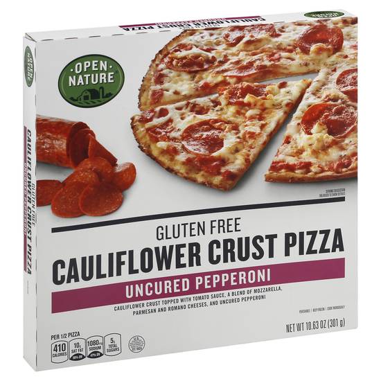 Open Nature Gluten Free Uncured Pepperoni Cauliflower Pizza (10.63 oz)