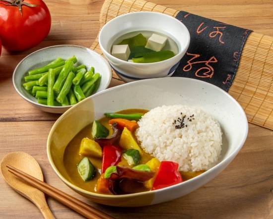 蔬菜咖哩飯套餐 Vege curry rice   野菜カーレ弁当