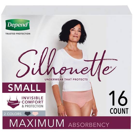 Depend Underware, Briefs, Pads Depend Silhouette Underwear Women Sm (1 ct)
