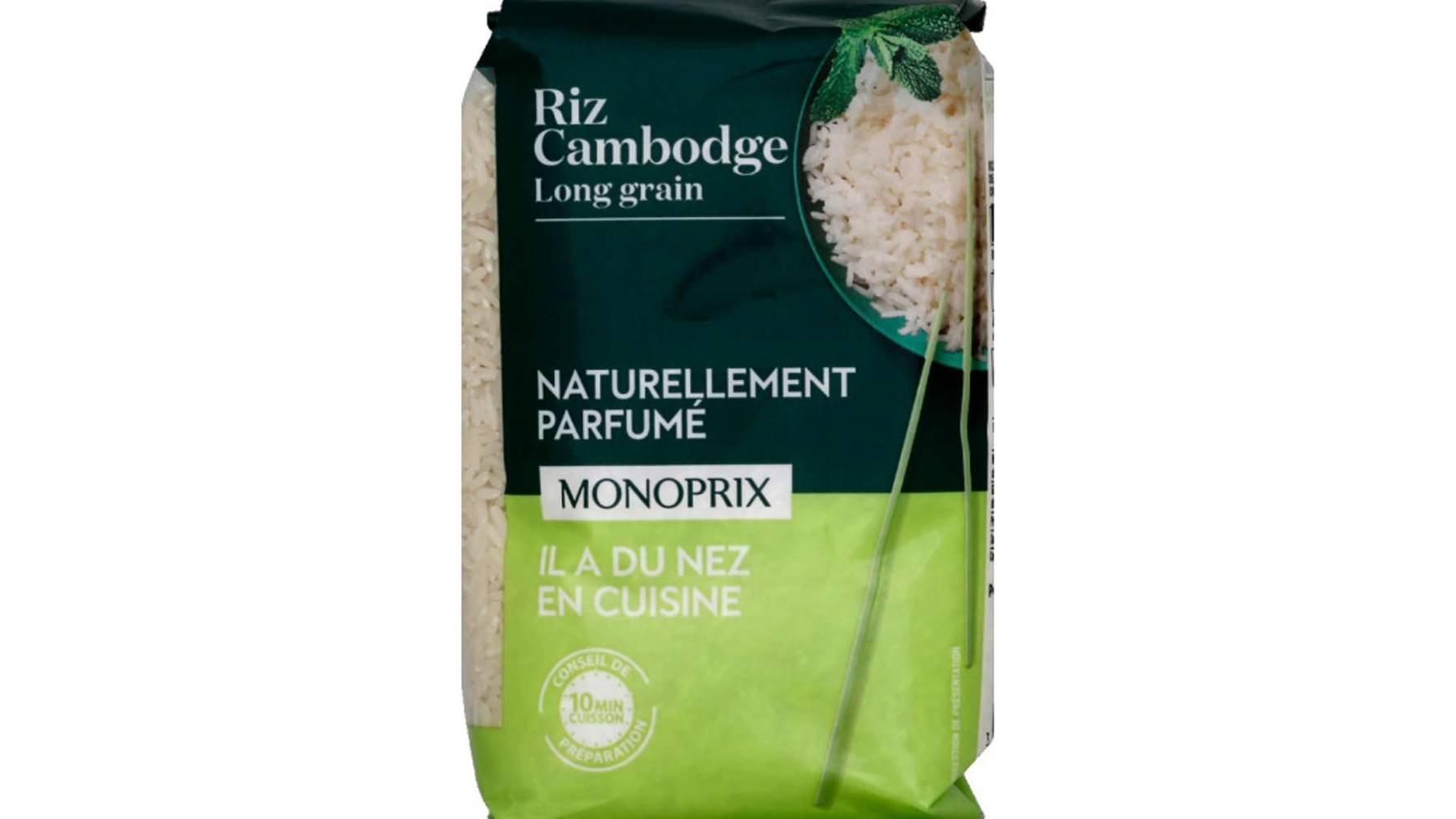 Monoprix Riz long grain naturellement parfumé 10mn Le paquet de 500g