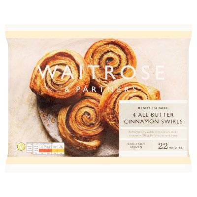 Waitrose & Partners All Butter Cinnamon Swirls (4 pack)