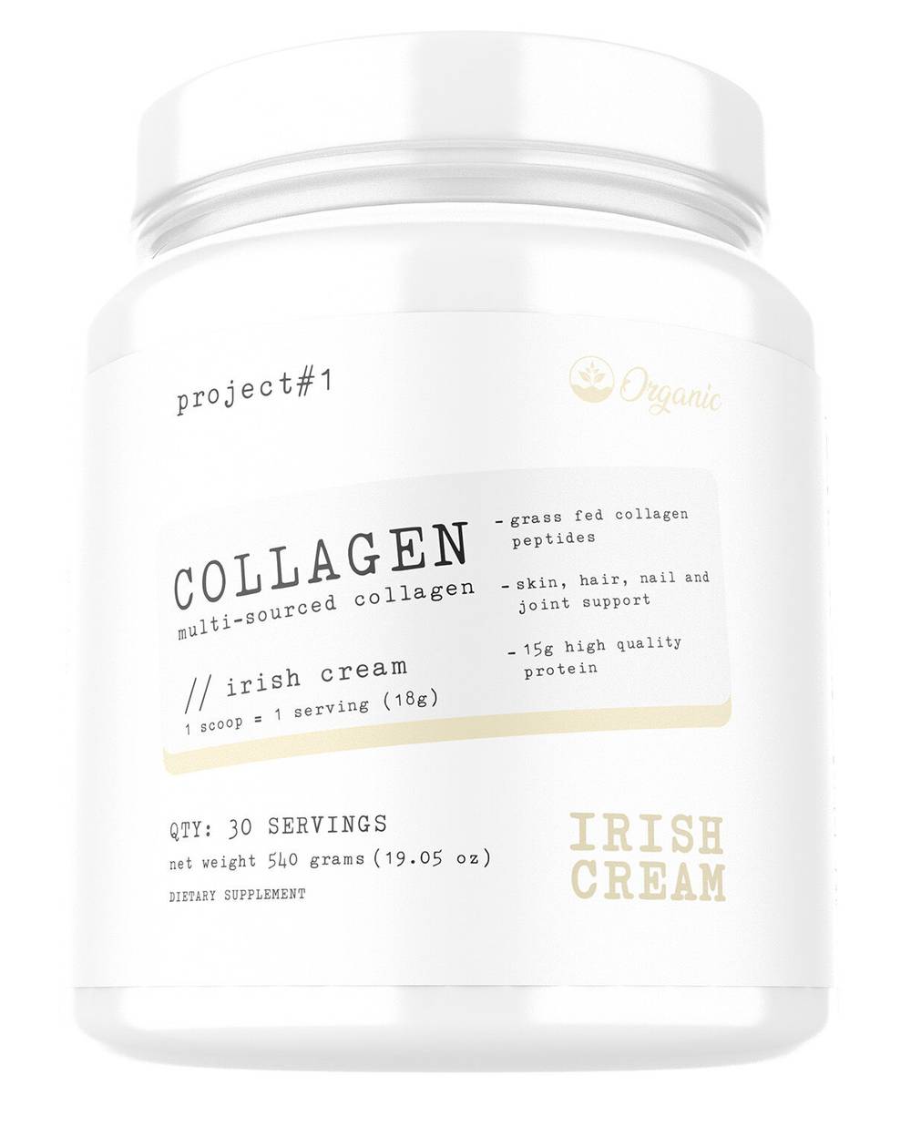 Collagen - Irish Cream - 19.05 oz. (30 Servings) (1 Unit(s))