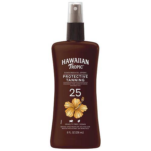 Hawaiian Tropic Tanning Oil Pump Spray SPF 25 - 8.0 fl oz