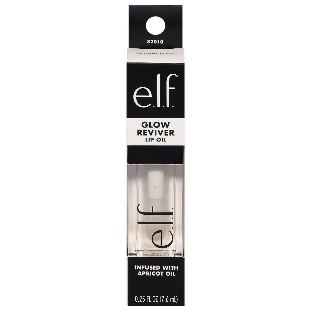 e.l.f. Glow Reviver Lip Oil, Crystal Clear (0.25 fl oz)