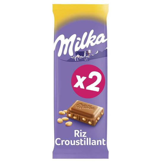 Chocolat au lait riz croustillant Milka 200g
