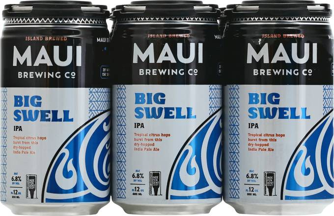Maui Brewing Co Big Swell Ipa Beer (6 ct, 12 fl oz)