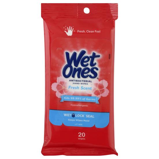 Wet Ones Antibacterial Fresh Scent Hand Wipes