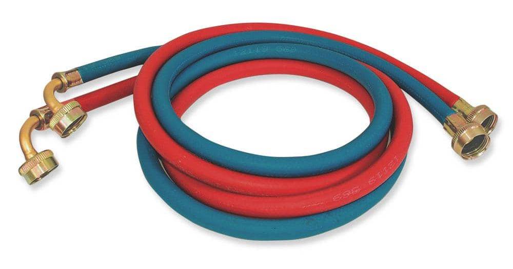 Everbilt Universal Rubber Washing Machine Hose With Elbow, 4 ft (2 ct)