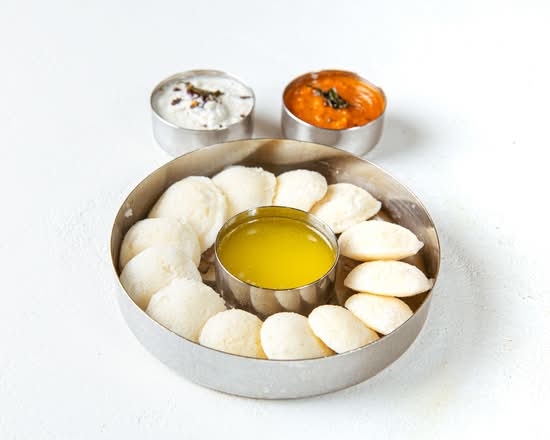 Mini Ghee Idli Sambar (12)  (GF)