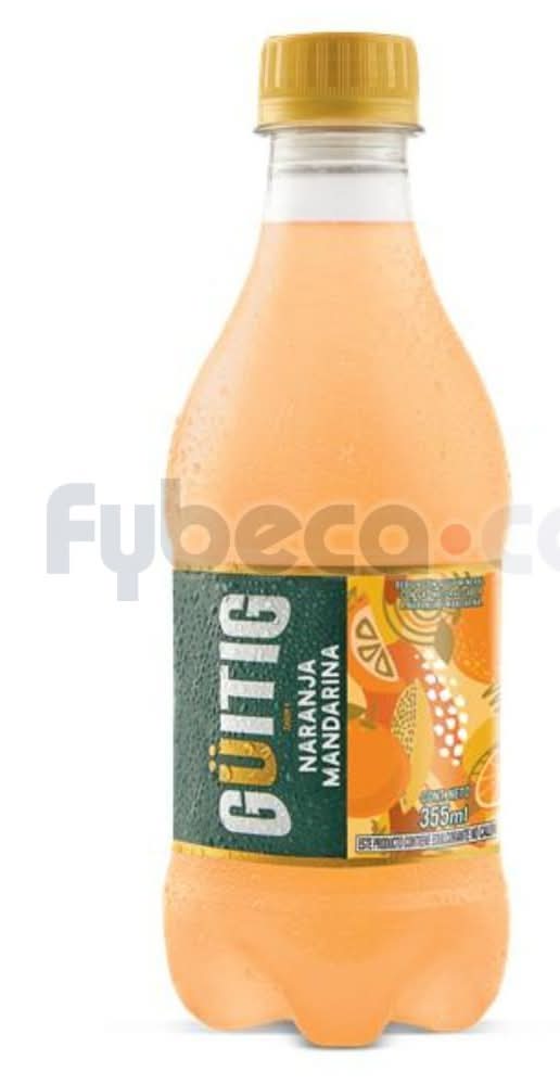 Agua Con Gas Guitig Naranja Mandarina 355 Ml