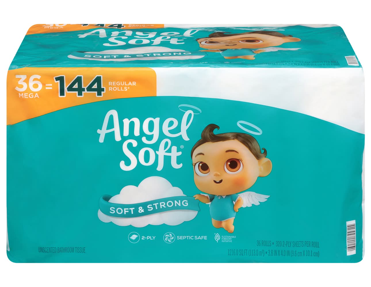 Angel Soft 2-Ply Toilet Paper Mega Rolls