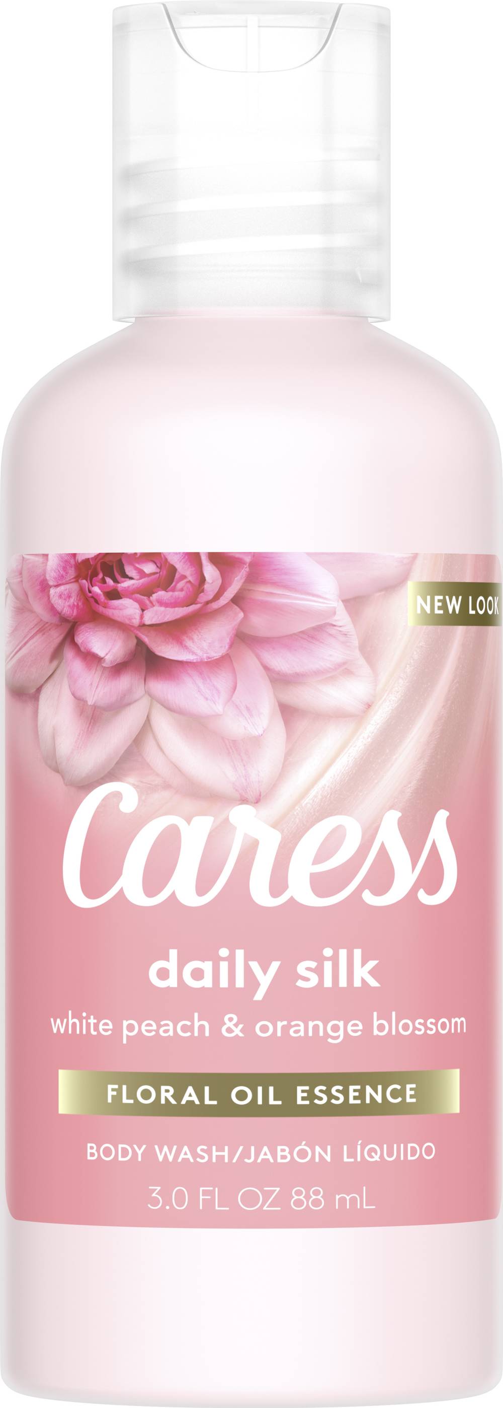 Caress Daily Silk Body Wash, White Peach & Orange Blossom