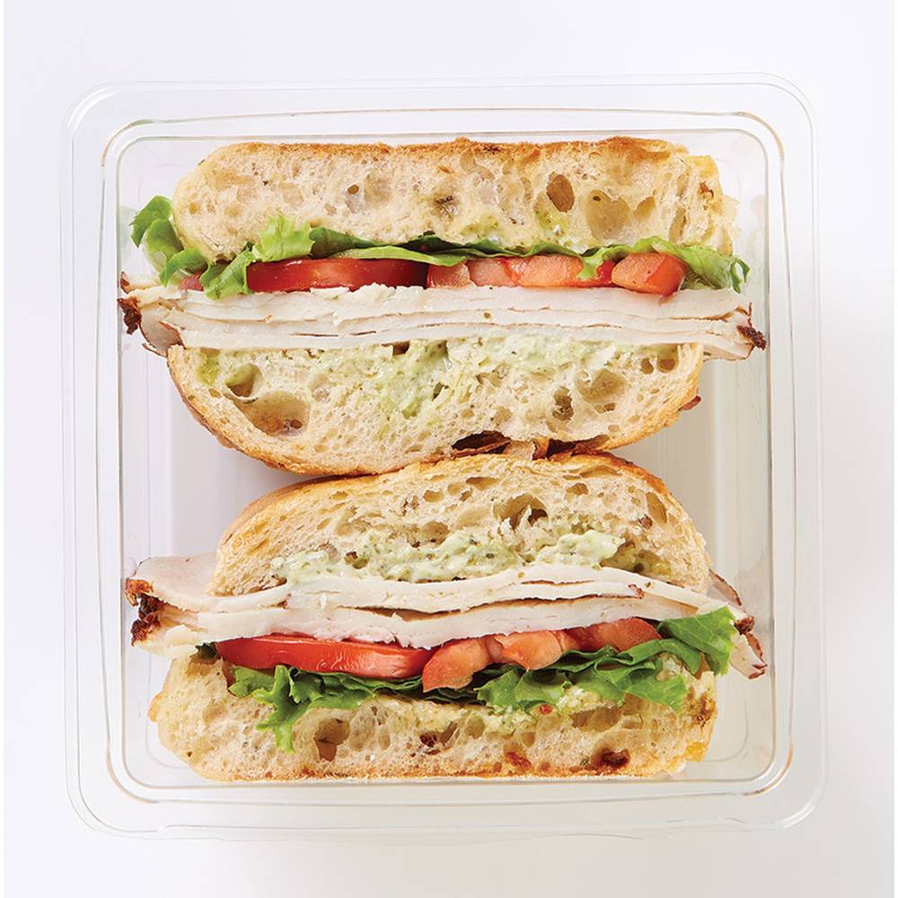 Raley'S Ready-To-Go Gourmet Turkey Pesto Sandwich 9 Oz