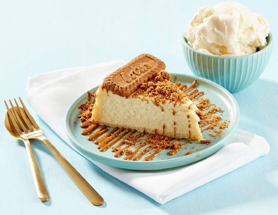 New York Style Cheesecake: Lotus cookie butter sauce & crumble ONLY