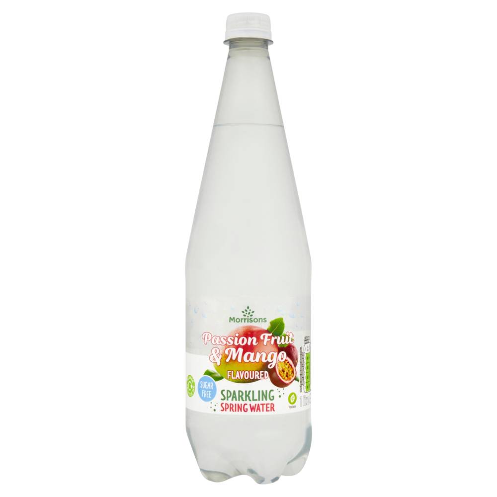 Morrisons Passion Fruit-Mango, Sparkling Spring Water (1L)