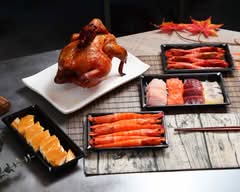 媽祖保佑您專賣 烤雞蒸雞x生魚片 鯊魚煙