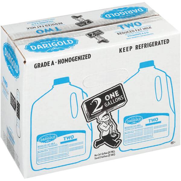 Kirkland Signature 2% Reduced Fat Milk, 1 Gallon, 2 Count