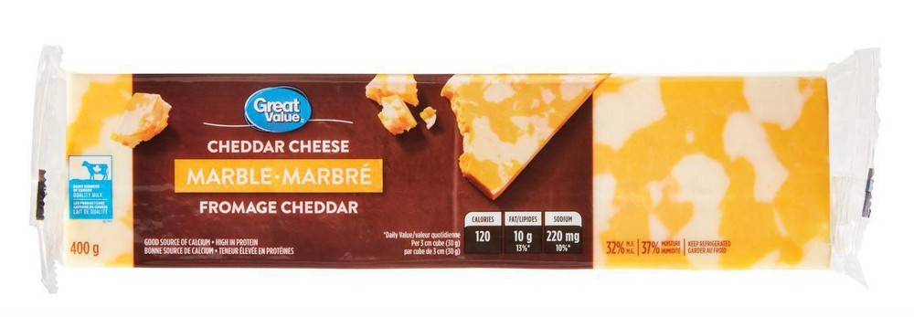 Great Value Marble Cheddar Cheese (400 g)