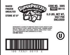 Frozen SuperPretzel - Soft Pretzel Bites - 350ct. Box (1 Unit per Case)