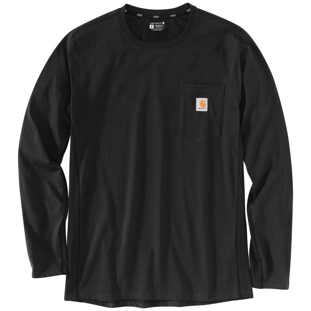 Carhartt Men's Black Jersey Long Sleeve T-shirt (Xx-large) | 106656-N042XLREG