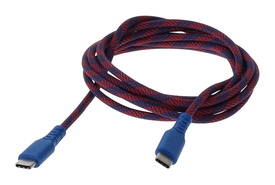 Rove 6ft Usb-c To C Braided Cable Rv6ftusbcc Long Charging Cord For Mobile