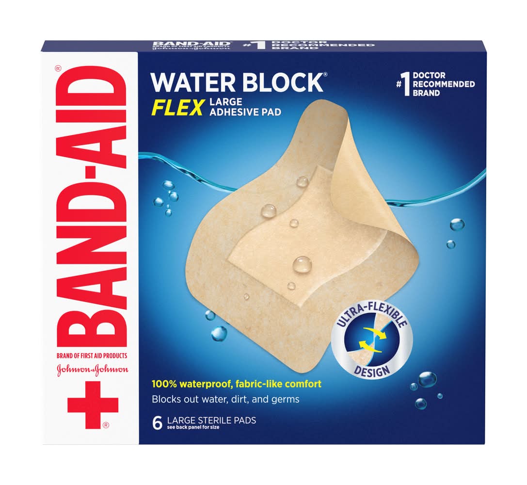 Band-Aid Water Block Large Flex Adhesive Pad (1.6 oz)