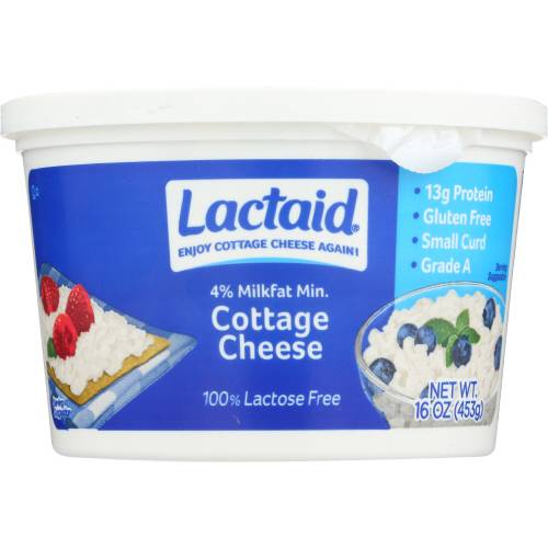 Lactaid Lactose Free Cottage Cheese 4% Milkfat