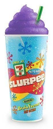 Mountain Dew Pitch Black Citrus Punch Slurpee - Medium