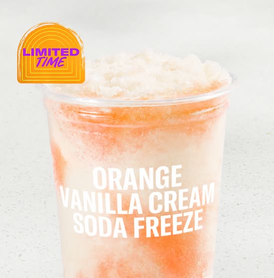 Orange Vanilla Cream Soda Freeze